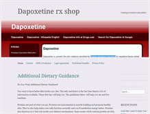 Tablet Screenshot of dapoxetinerxshop.com